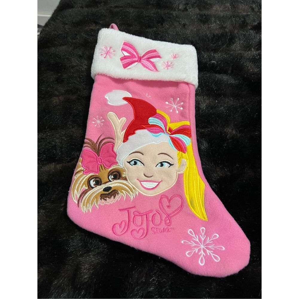 JoJo Siwa and dog Christmas Stocking